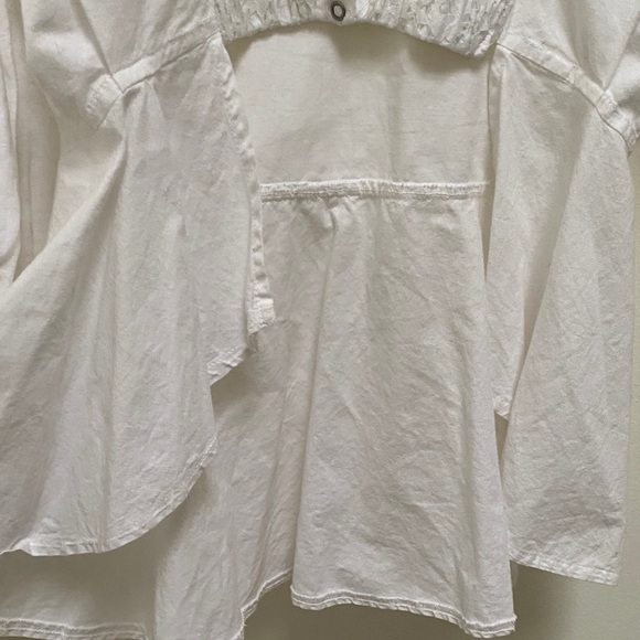 Vintage 💯 Cotton Textured Lace Shirt - Picture 8 of 13